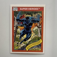 Impel Marvel Super Heroes Black Panther Trading Card #20 1990 Base Set Vintage