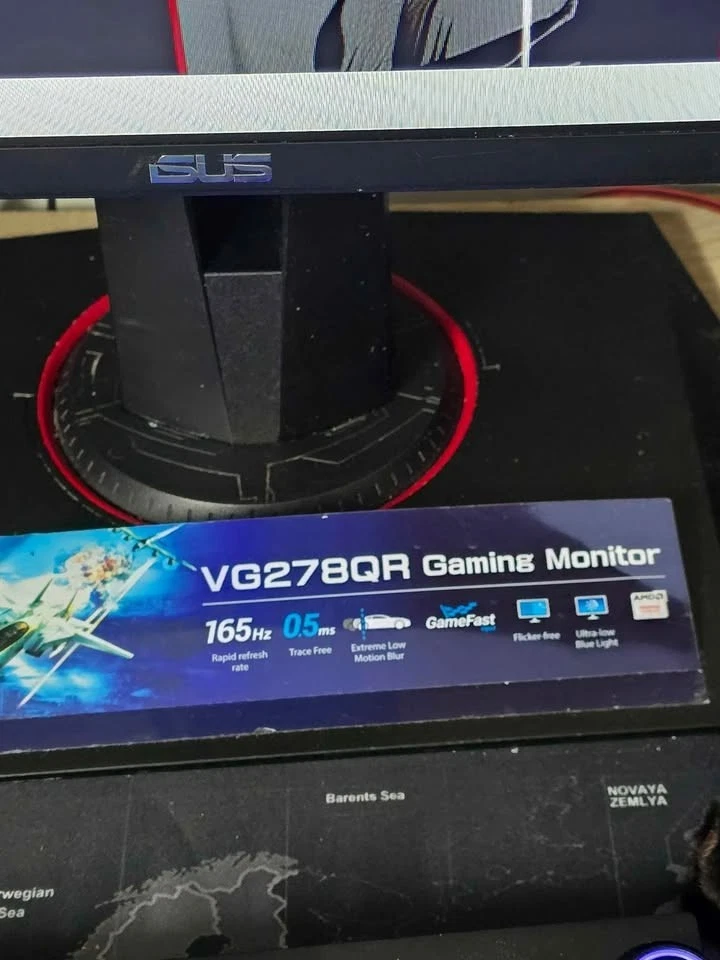 Asus VG278QR 27" Gaming Monitor 165Hz Pre-Owned Includes Box READ! - Image 2 of 3