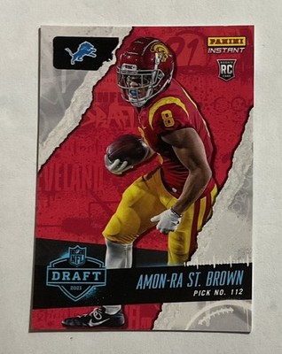 2021 Panini Instant NFL Draft Night #32 Amon-Ra St. Brown RC Lions