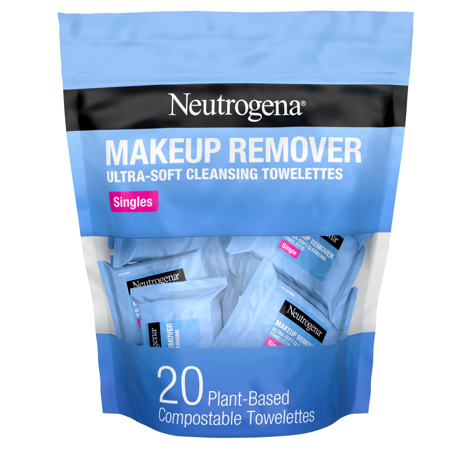Neutrogena Makeup Remover Wipes, Daily Single Face Cleansing Towelettes, Makeup