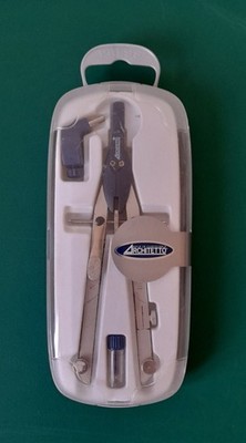 Architetto Kompass Set Vintage Technische Zeichnung Architekt Präzision mit Koffer