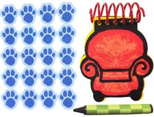 Handcrafted Handy Dandy inspired Notebook with 120 clue stickers medium, Red