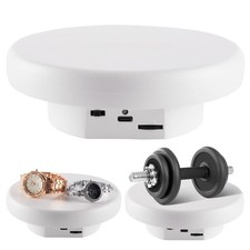 Rotating Display Stand, 6.3'' White Spinning Stand for Product Shows