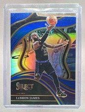 LeBron James 2023 Panini Select #266 Blue Prizm Courtside