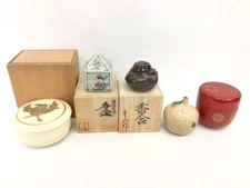 Tea utensils, 4 incense cups, 1 jujube, 5-piece set, bulk 《Ko157》 #Edokomon