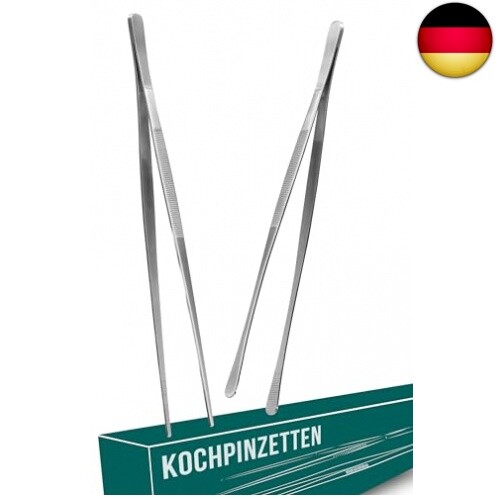 4Smile Kochpinzette, 2 StüCk Set - Kochpinzette Edelstahl, 30 Cm Lang, Pinzette-image