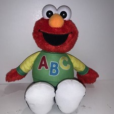 Hasbro 2010 Sesame Street Talking ABC Elmo Plush Doll Singing Plush Used Tested