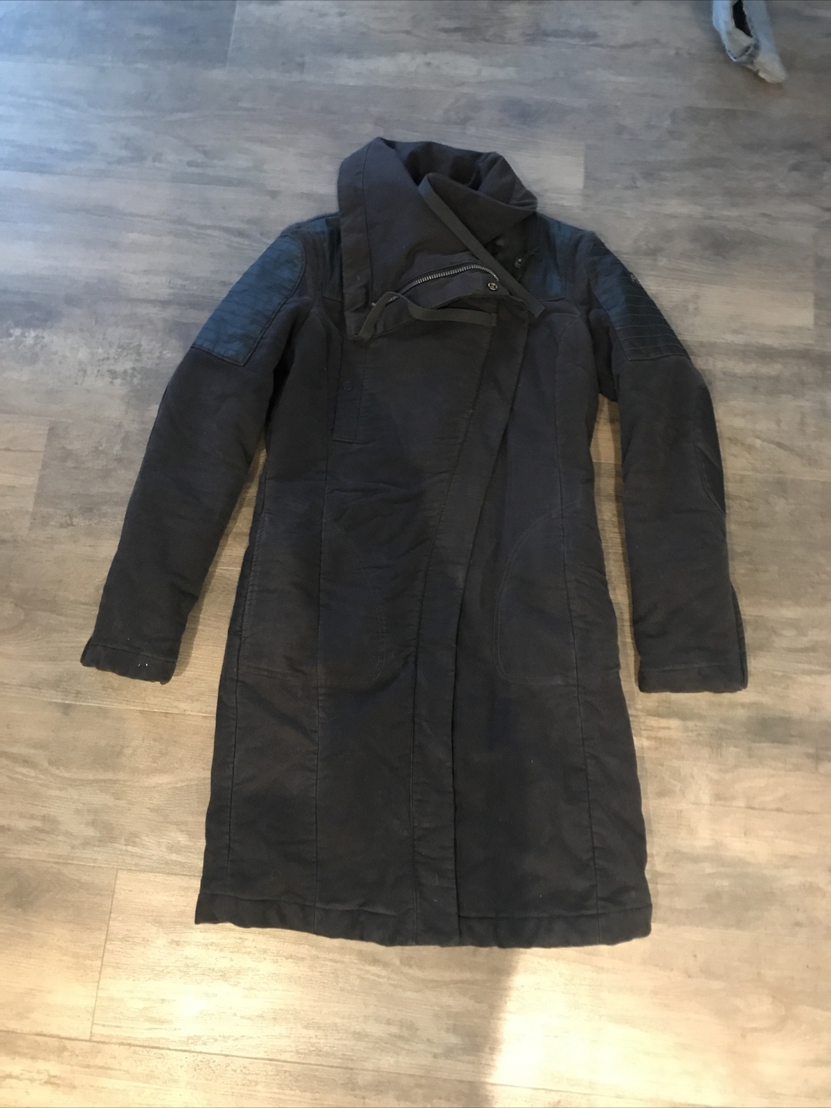 Womens Replay Damen Lagmantel Grey Coat Size S Excellent Condition RRP £275 image 9