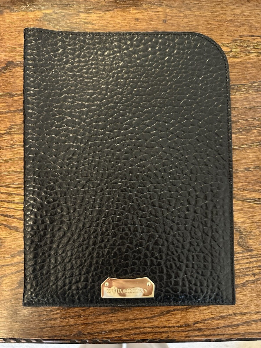 Burberry iPad Case Textured Grain Black Never Used