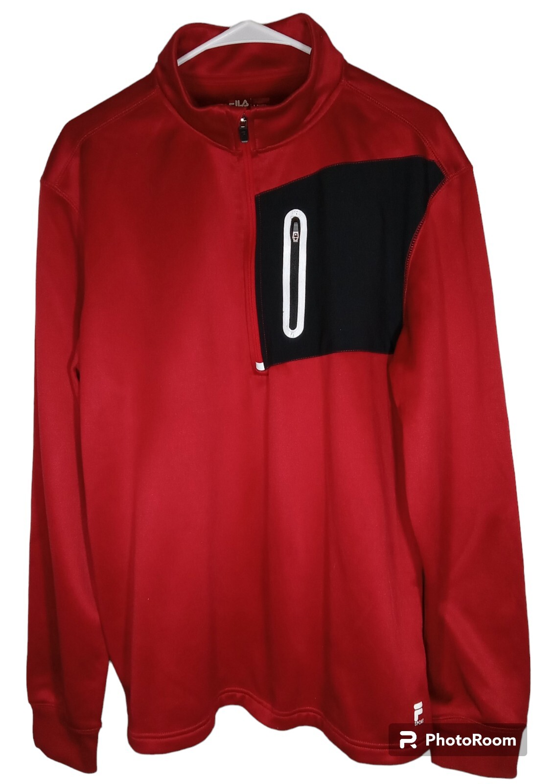 Fila Sport Uomo Taglia Large Giacca Sportiva 1 4 Zip Felpa Foderata in Pile