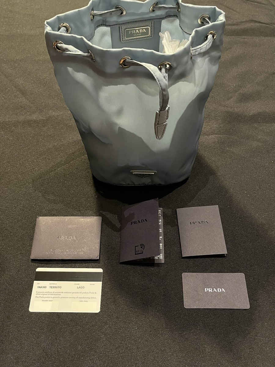 $725 NEW PRADA RE-NYLON POUCH WRISTLET BAG SMALL PACK SACK