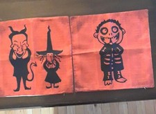 2 Nightmare Before Christmas Canvas Halloween Throw Pillow Covers 17"+ Square