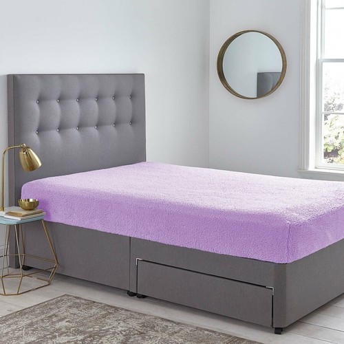 Sábana de cama de lana polar de peluche acogedora cálida extra profunda 30 cm cama doble tamaño - Imagen 19 de 87
