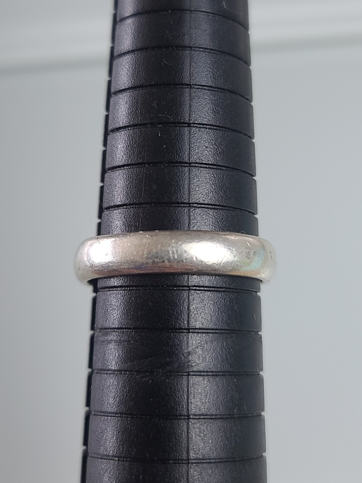 Sterling 925 Solid Silver Simple Medium 4.8mm Ban… - image 2