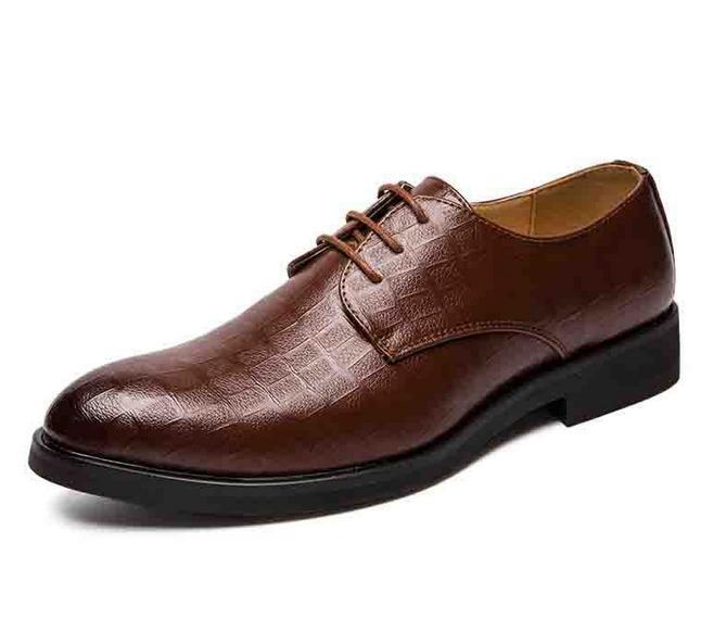 SAOLA Scarpe derby da uomo con lacci piatti in finta pelle abito Oxford scarpe da matrimonio festa