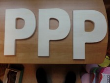 3 Pack - Wooden Letters -P, 12" Tall, 1/2" Thick, Crafts, Unfinished, New in Box