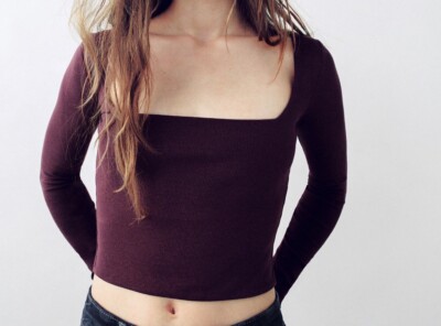 square neck zara
