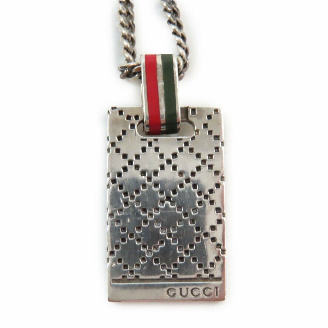 Gucci 310481 Ag925 Diamante Motif Accessory Chain Necklace Gucci 310481 Ag925 Diamante Motif Accessory Chain Necklace