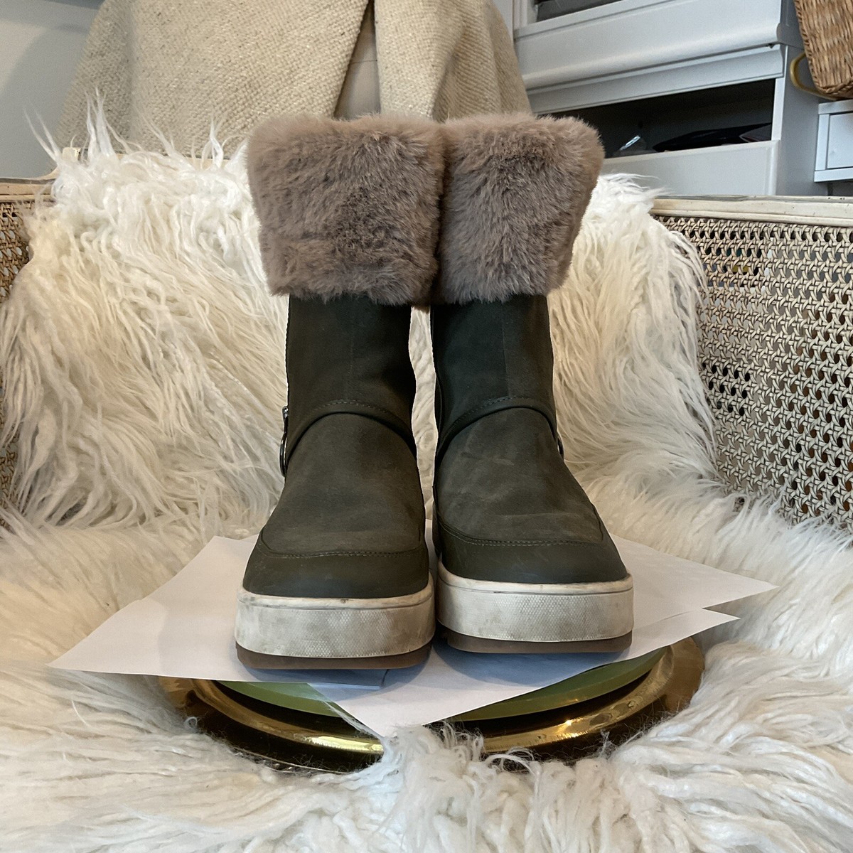 Koolaburra by UGG Women's Tynlee Boot olive green- US-8 | eBay
