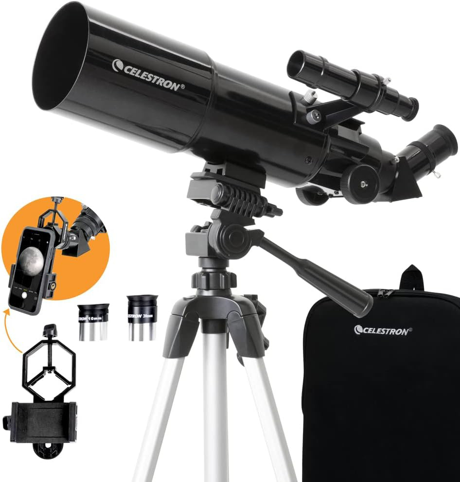 Celestron - 80Mm Travel Scope - Portable Refractor Telescope - Fully-Coated Glas