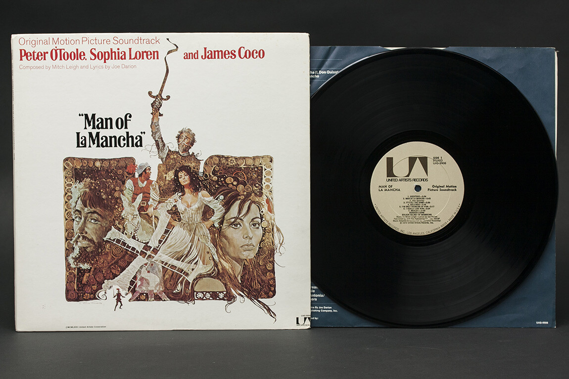 1972 United Artists Records UAS-9906 "Man of La Mancha" Original Soundtrack