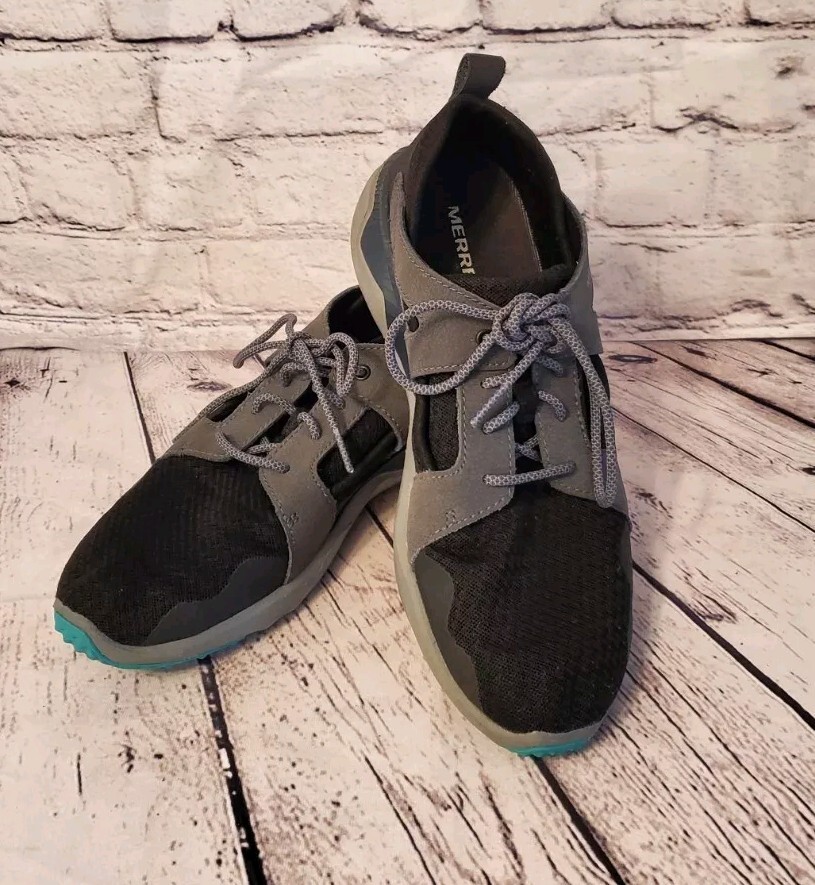 Sneaker da trekking Merrell da donna 1SIX8 a fette grigio nero J03268 pelle taglia 8 5