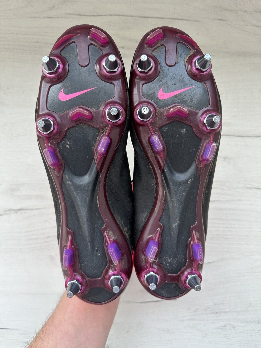 Nike Mercurial Vapor X Black Pink Leather Football Cleats Boots