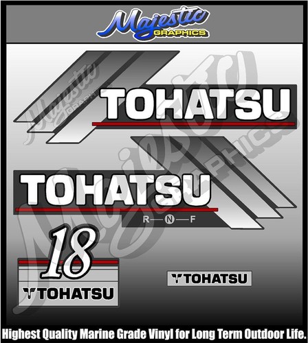 TOHATSU - 18hp - OUTBOARD DECALS - 第 1/1 張圖片
