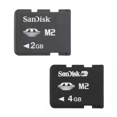SONY ERICSSON / SANDISK M2 SPEICHERKARTEN 2GB 4GB NEU in Einzelhandelsverpackung