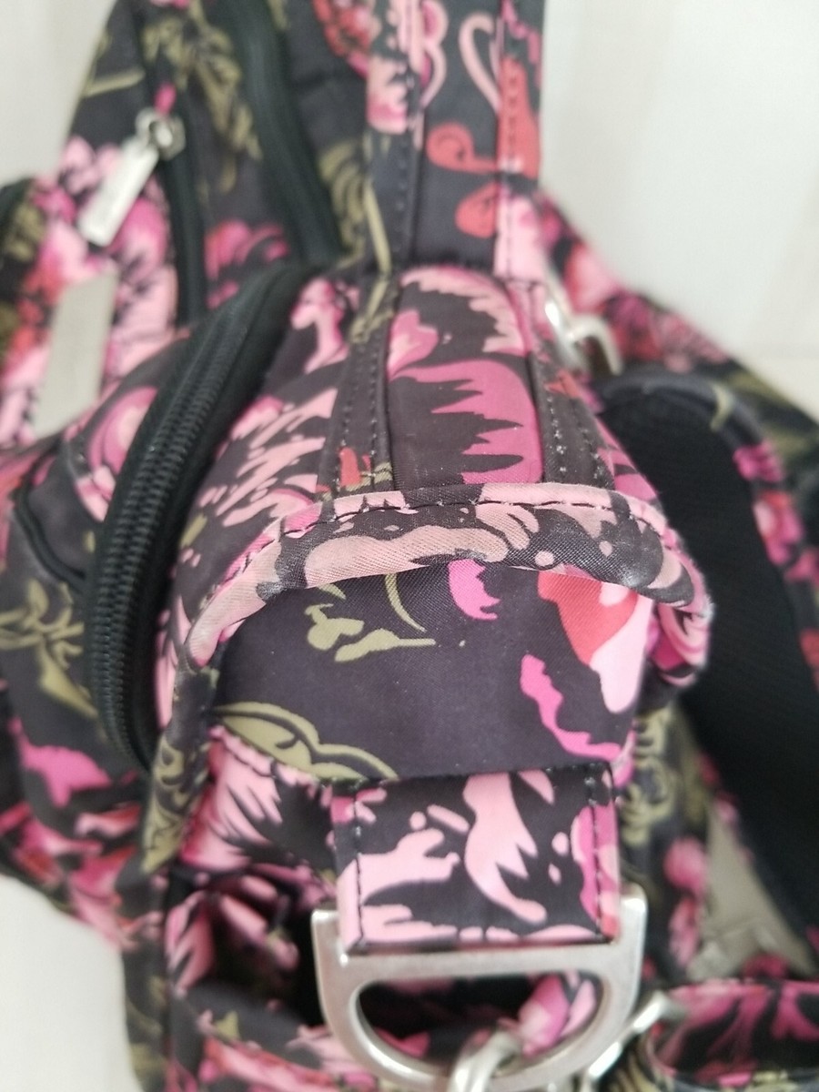 Jujube Rare Floral Print Pink Multi BFF DiaperBag Backpack Black and Bloom JuJuBe B.F.F Floral Multi-Functional Convertible Diaper  main image 3