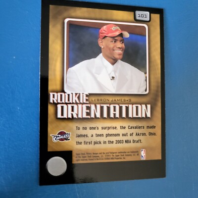 2003-04 U.D. VICTORY LeBRON JAMES ROOKIE ORIENTATION #301