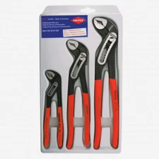 Knipex 002007US1 3-Piece Alligator Pliers Set (7-Inch, 10-Inch, & 12-Inch)