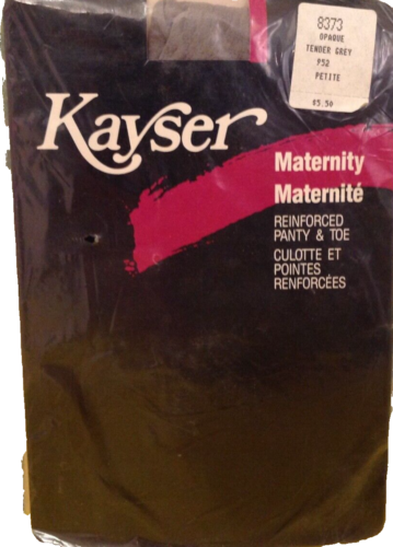 Vintage Pantyhose  Kayser Maternity Opaque Tender Grey Small B006C - Picture 1 of 4