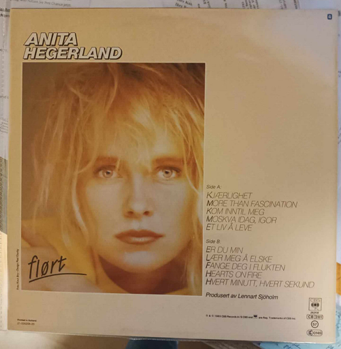 Anita Hegerland - Flørt | LP | 1985 Norway - Picture 2 of 2