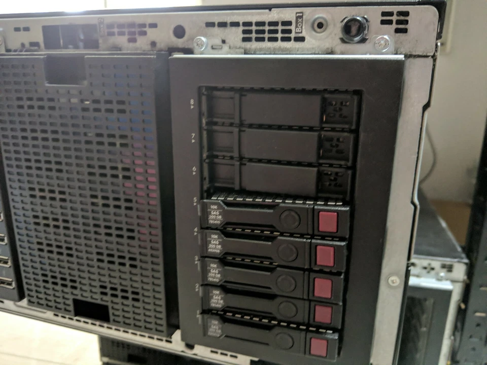 HP Proliant ML350p GEN8 Xeon E5-2650 Tower Server 300GB SAS*5  48GB ram ilo 4 - Image 2 of 4