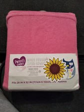 Girls Baby Crib Fitted Sheet 28" x 52" PINK Hypoallergenic Cotton Nursery Sheet