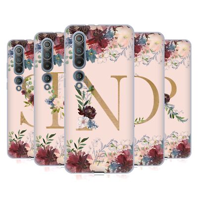 OFFICIAL NATURE MAGICK FLOWERS MONOGRAM ROSE GOLD 2 GEL CASE FOR XIAOMI PHONES