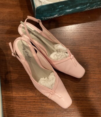 Women’s Easy Street Flex Denise Dress Shoes in Pink Pearl Low Heel LN w/Box 