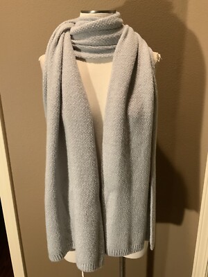 80”x30” Melrose And Market Gray Knit Long Scarf Wrap | eBay