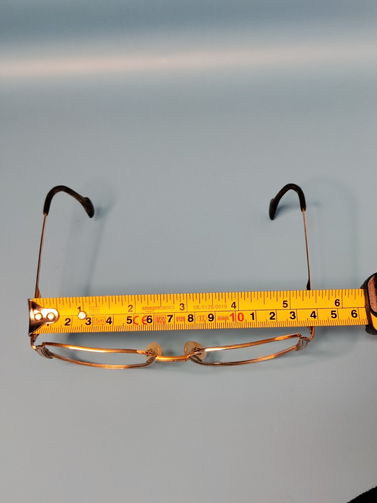 VINTAGE LONGINES GOLD RECTANGULAR EYEGLASSES FRAM… - image 4