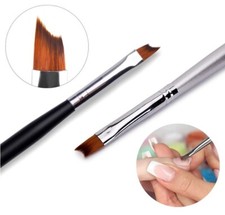 Nail Art Brush Tool Half Moon Shape French Effect Drawing UV Gel Manicure Brush
