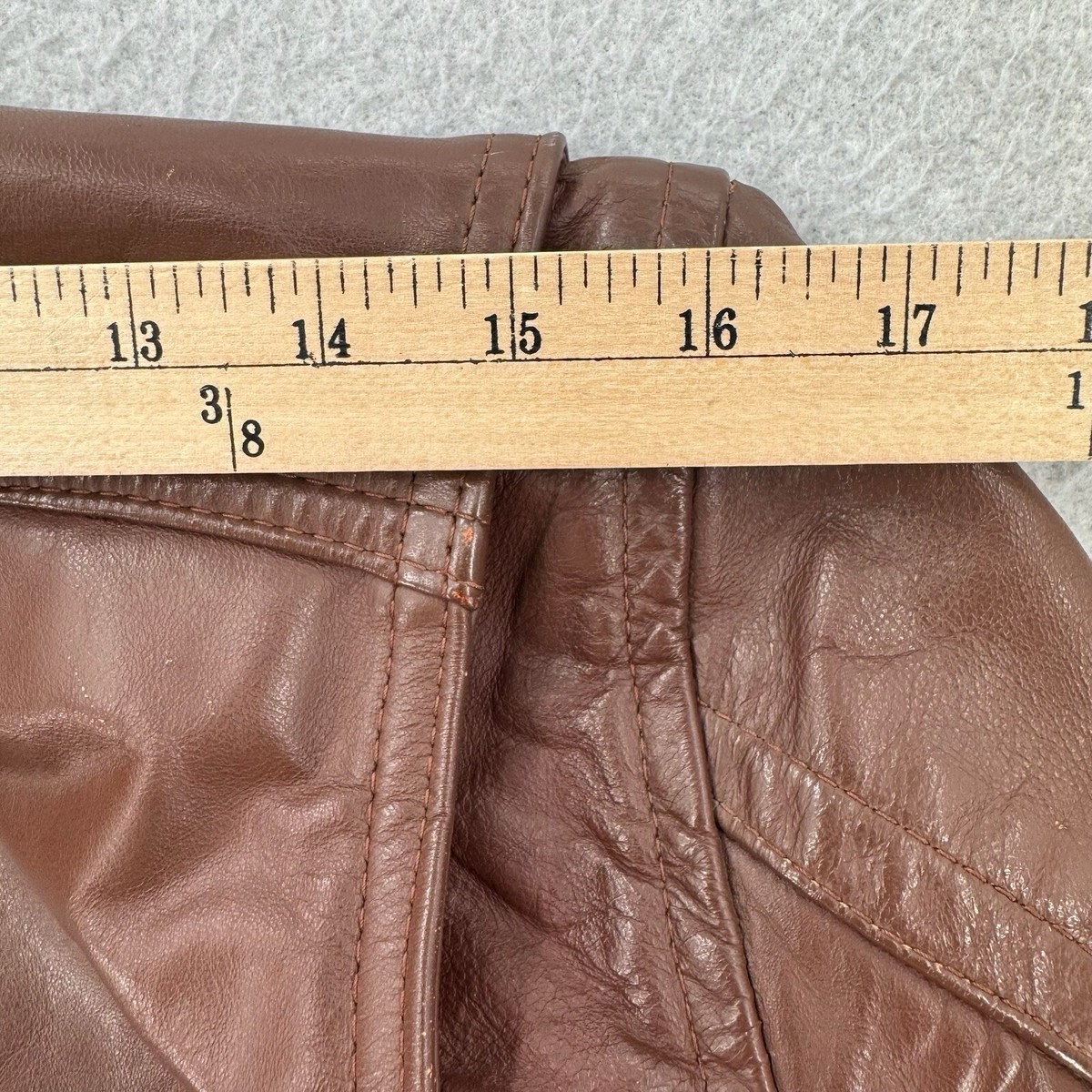 Vintage 1950s Tauber of California Heavy Brown Moto Leather Jacket