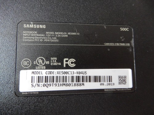 SAMSUNG GOOGLE CHROMEBOOK MODELLO XE500C13-K04US 11,6" 4GB RAM - Foto 9 di 11