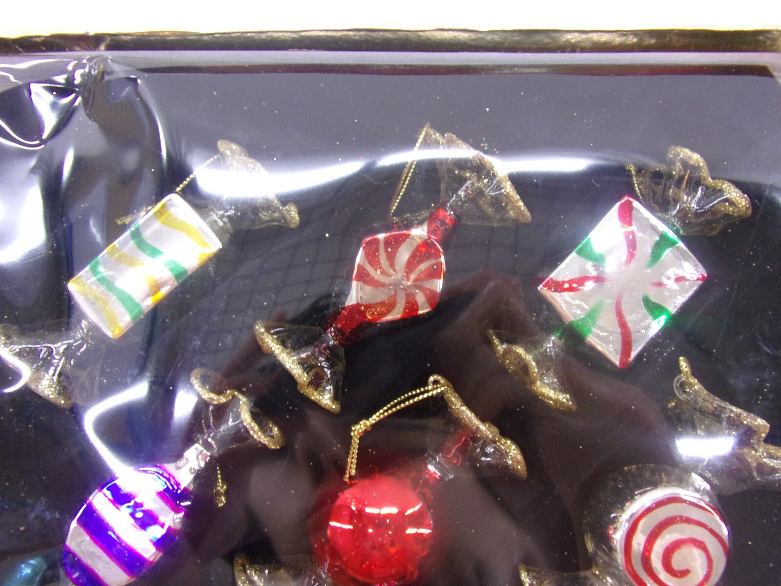 Thomas Pacconi Museum Series Glass Candy Christmas Ornaments Set of 9