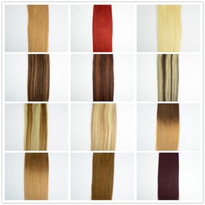 18 Full Head Remy 100 Human Hair Extensions Silky Weave 21