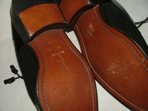 NEW WOB MEZLAN LOAFERS SHOES SIZE 9 M LEATHER BLACK SOLID #520 - Picture 5 of 6