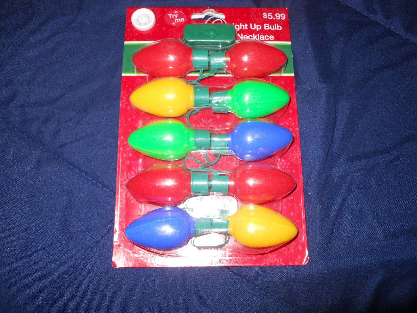 Merry Brite Large Light Up Christmas Bulb Necklace Battery Included NEW eBay