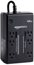 Amazon Basics Standby UPS 400VA 255W Surge Protector Battery Power Backup, 6 Out