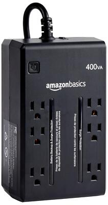Amazon Basics Standby UPS 400VA 255W Surge Protector Battery Power