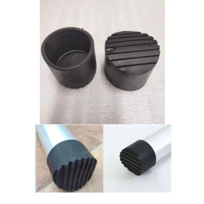 2pcs Ladder Non-slip Feet Matte Rubber Round Black